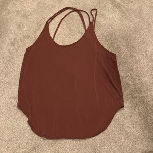 Free People maroon workout top